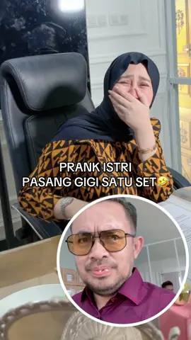 PRANK ISTRI PASANG GIGI SATU SET🤣🤣