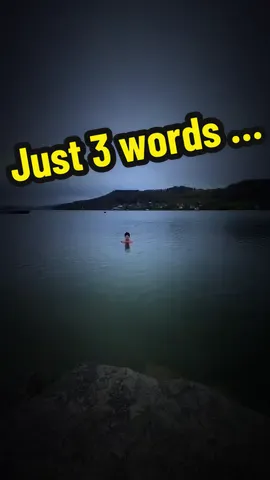 Just 3 words. #lifeisbeautiful #lake #winter #moment #resilience 