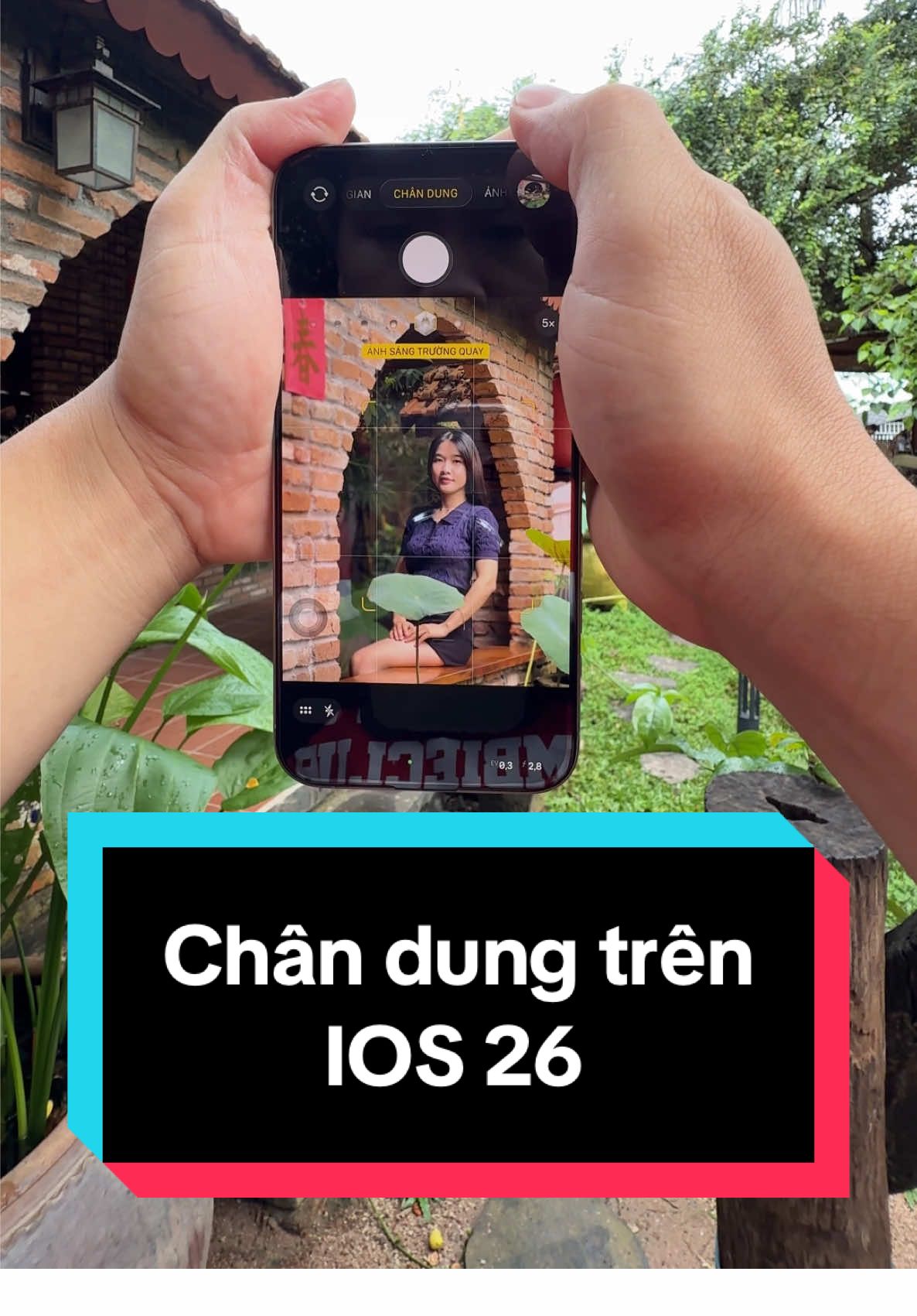 Tips chụp ảnh sống ảo cho bạn gái trên IOS 26 #iphone15promax #iphone #ios26 #portraitphotography #portrait 