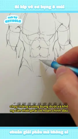 Bí kíp vẽ cơ bụng 8 múi chuẩn giải phẫu mà không ai nói cho bạn biết #genzacademyvn #gztools #DigitalArt #draw #anatomy #procreate #hoiveart #arttutorial #fyp