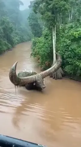 Huge Bull Ancient Creature Roaming Through Amazon River #LIVEFest2025 