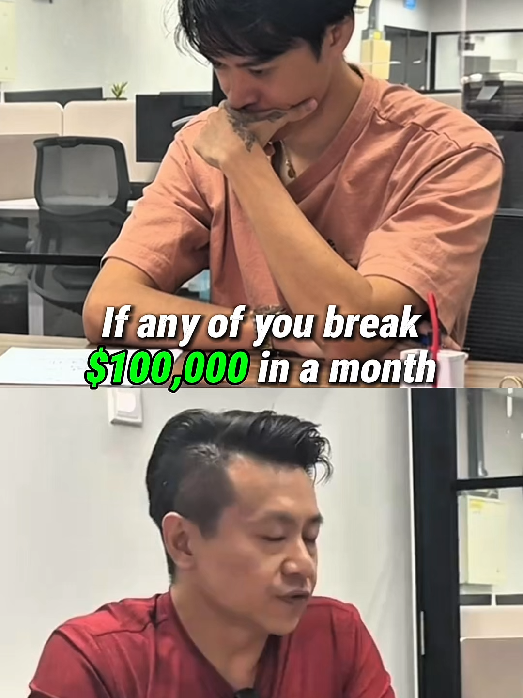 Setting realistic goals feels safe. But safe goals don’t change anything. Delusional targets force you to become someone new — the version of you who can actually hit them. Most founders stay “grounded” and wonder why nothing moves. Stretch goals expose your weaknesses, your blind spots, and the systems you never built. That’s why Alvin tells Kevin this: “If any of you break $100k in a month, I’ll buy you a Rolex.” It’s not about the watch. It’s about proving you’re capable of way more than your current identity allows. Comfort goals maintain who you are. Delusional goals create who you need to be. Do you agree? #business #entrepreneur #fouryoupage #buisnessgrowth #founderstories #buisnessadvice #ecommerce #founderadvice #scaling #founder