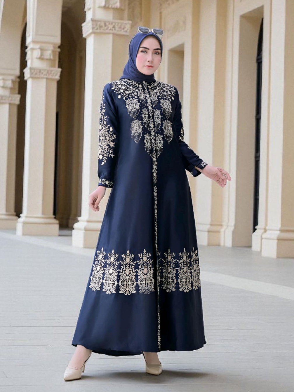 Gamis Bordir ALHALIM Pintu Aceh Mewah Banget (Wudhu Friendly+Busui Friendly) #gamis #gamispesta #gamiskondangan #dressmewah #dressmuslimah 