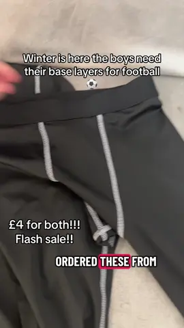 Currently on Flash sale 🙌🏽🫶🏽⚽️ #football #baselayer #thermals #winterfootball #kidsfootball