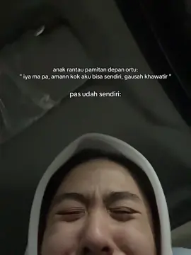 masalahnya kalau gw nangis depan mereka, nyokap ikutan nangis ☺️