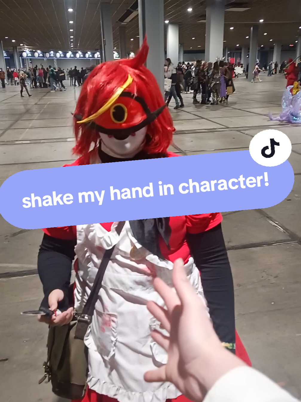 Shake my hand in character w my friends! silly shii while we were taking a break from how busy it was 😭 Charlie > @Irini._.cos  Husk > @Gingertea  Red Dead Redemption > @Michelle  #hazbinhotel #hdcc2025 #heroesdutchcomiccon #niffty #cosplay 