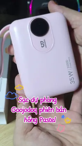 Giao diện thì công chúa, nhưng hệ điều hành thì chiến thần! 🌸 Sạc nhanh 35W vèo vèo mà màu hồng cưng muốn xỉu. Must-have cho các nàng nha! ​#Goojodoq #sacduphong20000mah #xuhuongtiktok #fyp #camvan 