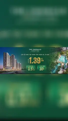 ✨ The Emerald Garden View – Chạm chất sống resort chỉ từ 1,39 tỷ/căn Một không gian để mỗi ngày sống nhẹ hơn, xanh hơn và tiện nghi hơn. Từ ban công ngập nắng, lối dạo bộ phủ cây, đến hồ bơi và khu sinh hoạt chung tràn cảm hứng – tất cả được tạo nên để mang cảm giác “resort” vào từng khoảnh khắc hằng ngày. Với mức giá dễ tiếp cận từ 1,39 tỷ/căn, hành trình sở hữu một không gian sống cân bằng chưa bao giờ gần đến vậy – phù hợp với nhiều nhóm khách tìm kiếm sự tiện nghi và nhịp sống linh hoạt. Một nơi để chạm thiên nhiên, kết nối phố thị và tận hưởng cuộc sống theo cách trọn vẹn hơn. #themeraldgardenview #bdshcm #canhocaocap 