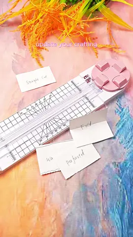 The 4-in-1 paper cutter/folder is absolutely worth the hype!! It cuts straight, wavy, perforated, and folds. I am so excited to cut wavy stickers 🤩 It is very easy to change the option, just turn the wheel! I was able to take the blades off of the wheel to change the order to my preference. The clear part has a ruler in inches and centimeter. The base of the cutter also has a ruler and has lines for 75°, 60°, and 45° angles. Such a great tool to add to my craft corner! #papercuter #paperfolder #perforated #wavycuts #straightcut 