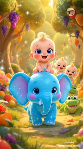 #fruit #songforkids #animals #maihuongjelly #maihuong3djelly 