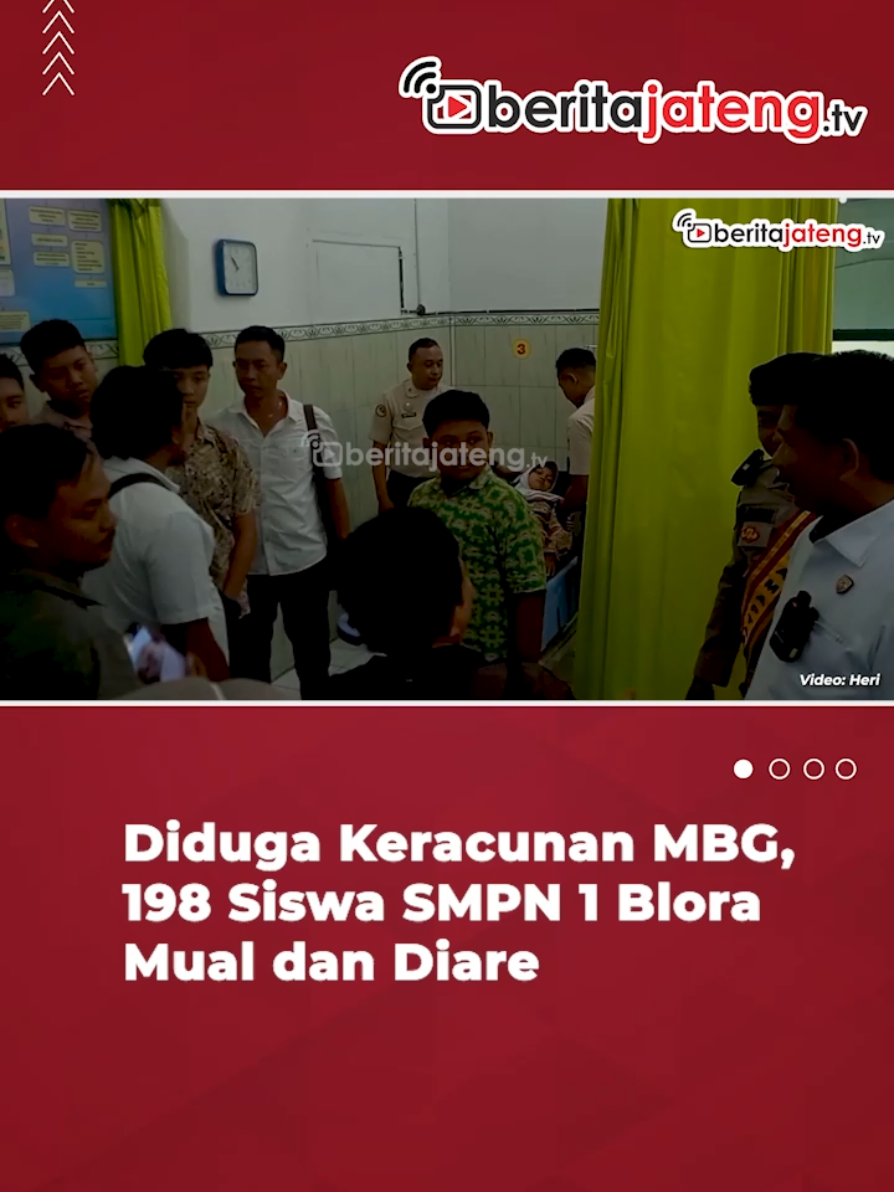 Diduga keracunan MBG, 198 siswa SMPN 1 Blora mual dan diare #infoviral #infoterbaru #infoterupdate #informasi #infofakta 