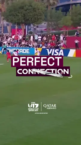 The link-up from Burrowes & Heskey 🤌 #U17WC #QatarAirways