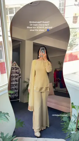 Bridesmaid? Guest? Or main character? Wear our “SONIYE SET