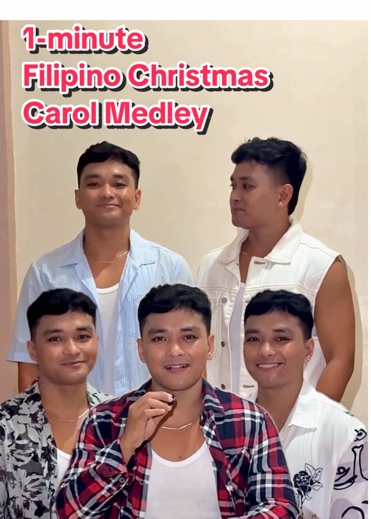1-minute Filipino Christmas Carol Medley by Justin Taller #JustinTaller #Talleruns #Singing