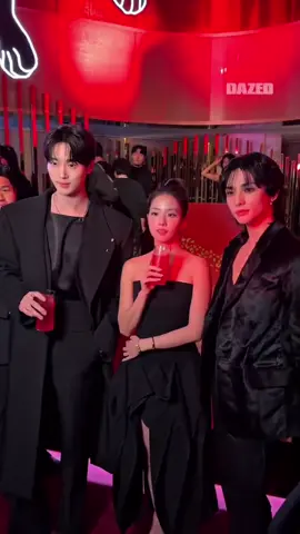Jisoo with Hyunjin and Byeon Woo Seok at Cartier 2025 End of Year Party in Seoul  #jisoo #hyunjin #byeonwooseok #jichu #kimjisoo 