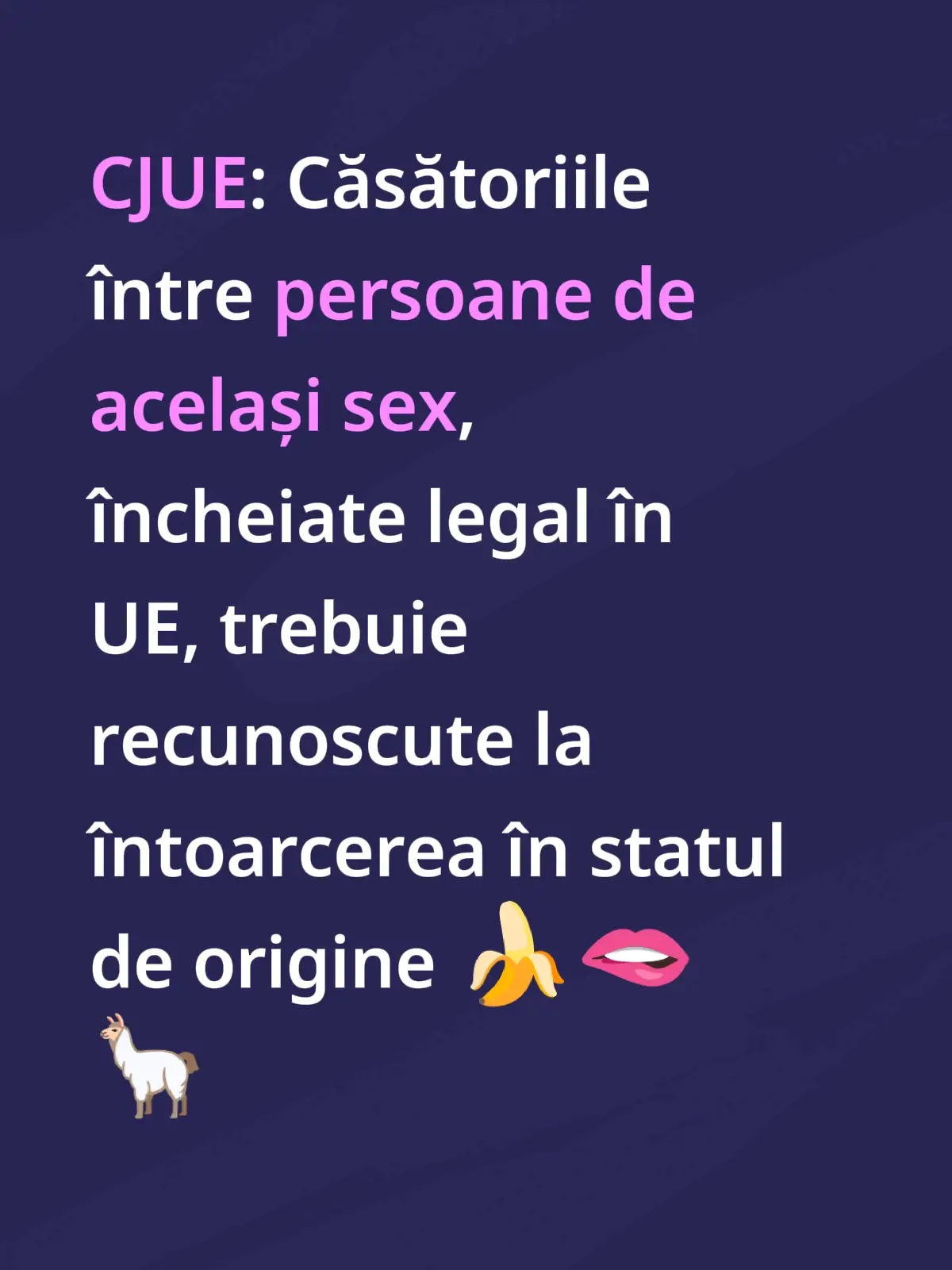 CJUE: Căsătoriile între persoane de același sex, încheiate legal în UE, trebuie recunoscute la întoarcerea în statul de origine 🍌🫦🦙 #AvocatColtuc #miscareadestul #regeleaxilelor #euiesinstrada 