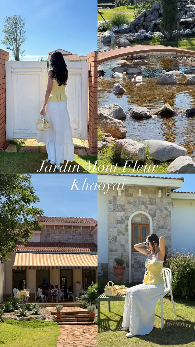 💛⛲️🏡✨ #คาเฟ่เขาใหญ่ #jadinmontfleur #jadinmontfleurkhaoyai 