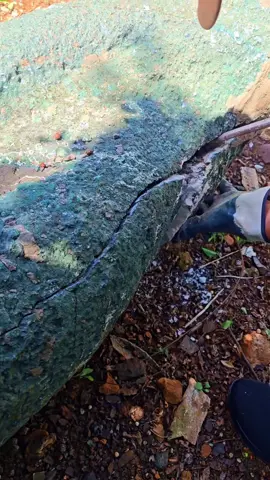 Opening an amethyst geode #garimpus #quartz #crystals #gemstones   #creatorsearchinsights 