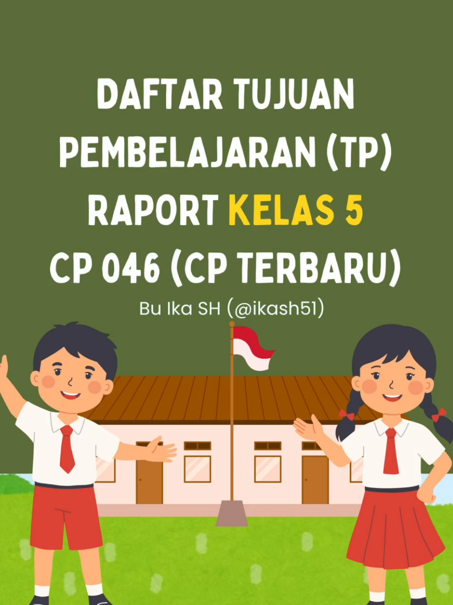 #tprapor #raporsemesterganjil #lingkupmateri #kelas5 #aplikasirapor 