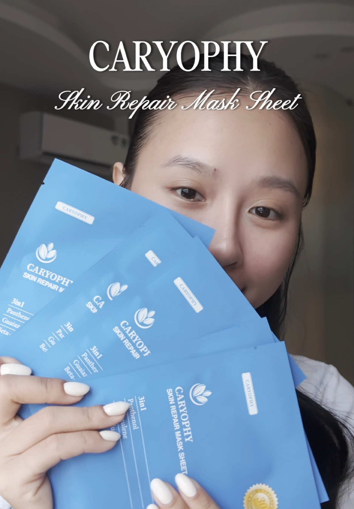 Mask cấp ẩm phục hồi tui mê dạo gần đây, dùng để skin prep nhanh gọn lẹ trước makeup okila lắm lắm  #caryophy #caryophyvietnam #mask 
