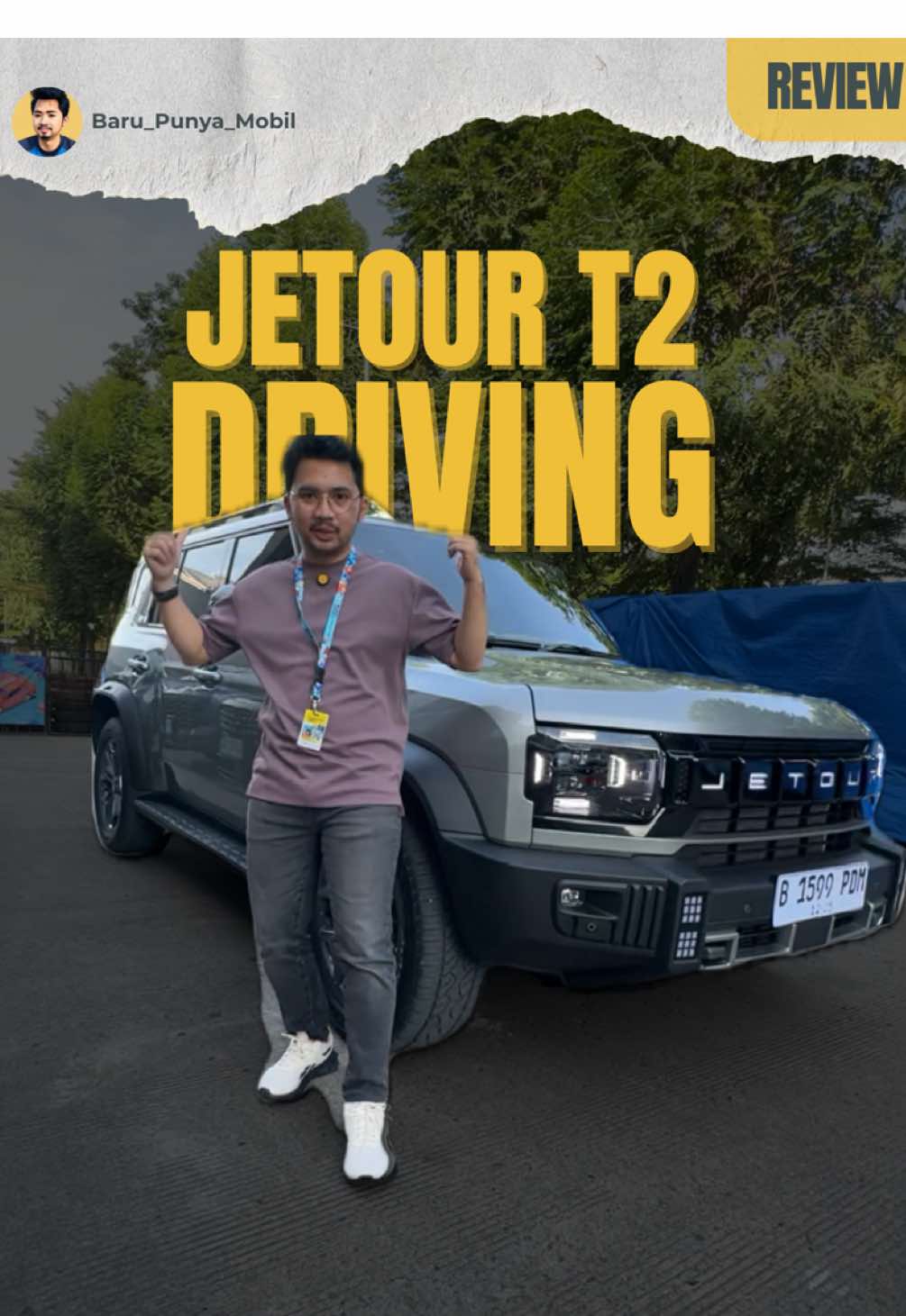 Pas cobain langsung Jetour T2 ini ternyata mantep juga, tenaganya gede, body-nya rigid, lengkapnya kalian bisa liat di video ini sampe abis. Kalian juga bisa cobain mobil ini di pameran GJAW di booth Jetour di ICE BSD Hall 3G. Gass kesini. #MobilBaru #Jetour #T2 #SUV #GJAW 