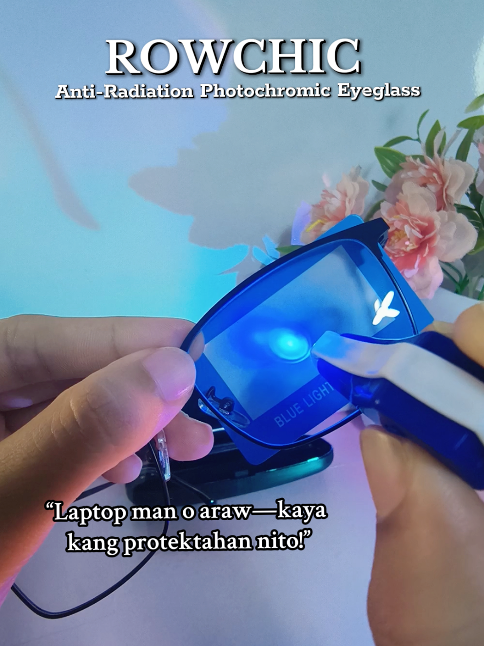 “Level up your eye protection! ROWCHIC Anti-Radiation Photochromic Eyeglass — nagta-transition sa ilaw, may UV protection, at sobrang gaan suotin! Perfect para sa work, school, at outdoors. 💯👌” #ROWCHICEyewear #AntiRadiationGlasses #PhotochromicEyeglass #TransitionGlasses #ProteksyonSaMata 