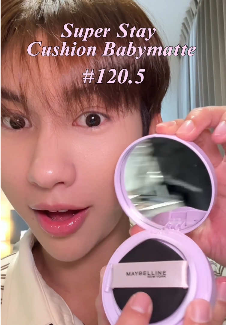 ผิวสวยแมทสะใจ...แต่ยังเป็นงานผิว⛅️  #คุชชั่นเบบี้แมทท์ #BabyMatteCushion #MaybellineThailand #Foryou #Makeup      