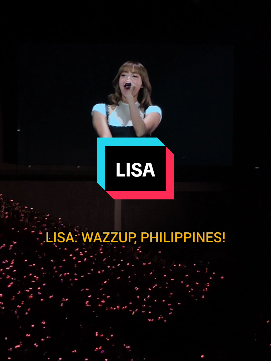 LISA: WAZZUP, PHILIPPINES! *all screams and cheers for the girls* #BlackpinkinBulacanDay2 #DeadlineWorldTour #fancamsfyp #blinkph #PinkVenomStage 