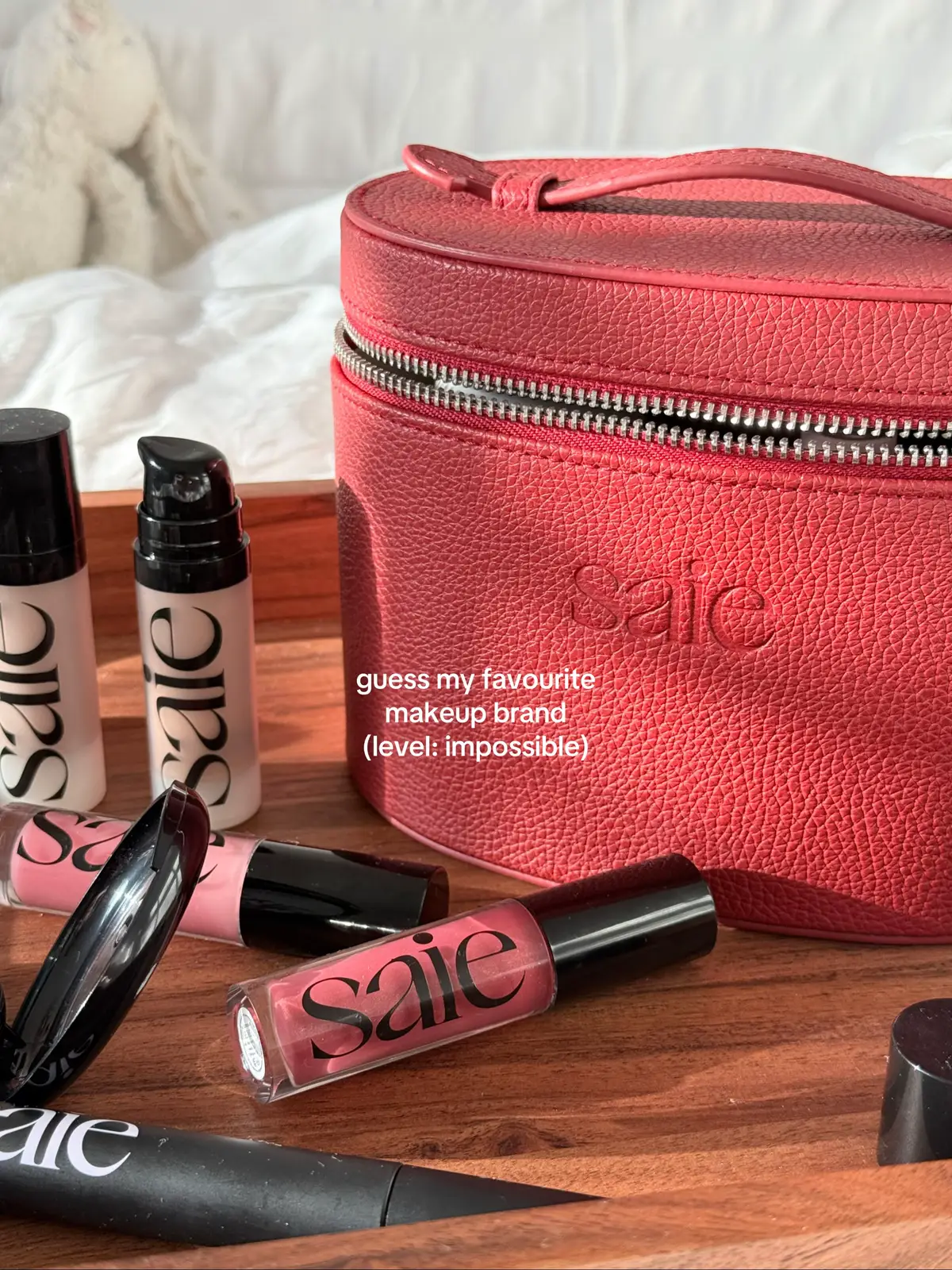 wrong answers only🙈  #beautyfavorites #makeupfavorites #makeupfaves #cleanbeauty #saiebeauty @Saie @Laney 