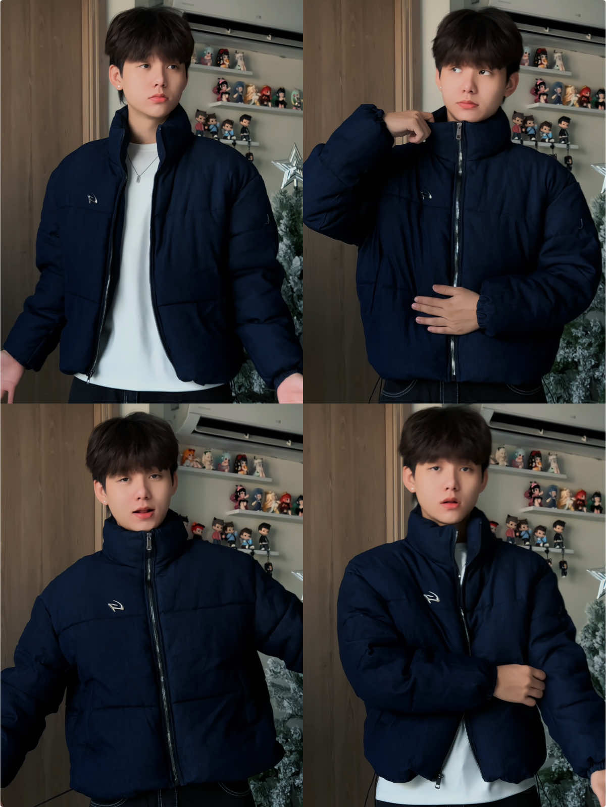 Áo phao bình thường chán rồi, nay mặc áo phao denim đi, không mê không lấy tiềnn #dangmacdo #reviewdonam #aophao #phoidonam #godmother 