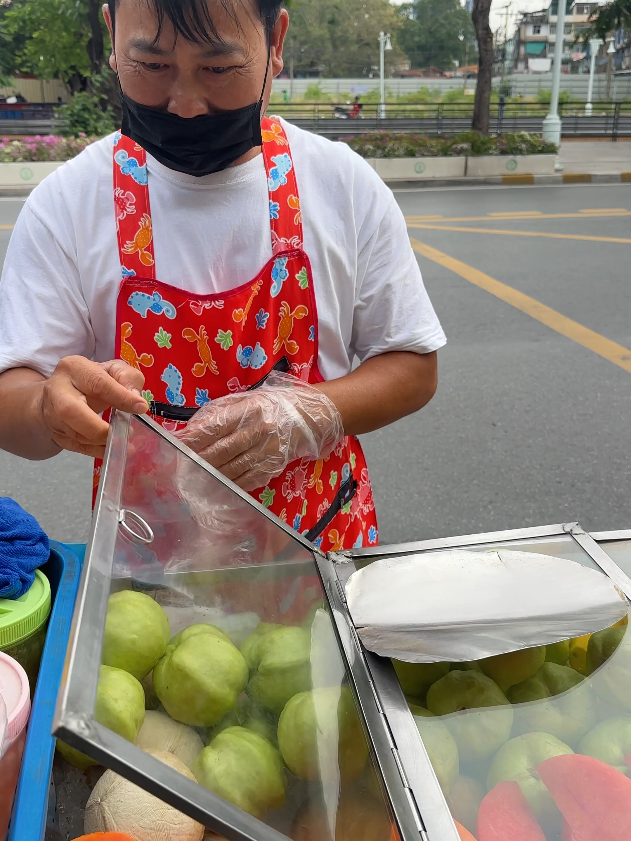 Amazing Fruit Cutting Skills - Thai Street Food #fruitcutting #pineapple #watermelon #thaifood #bangkok #Papaya