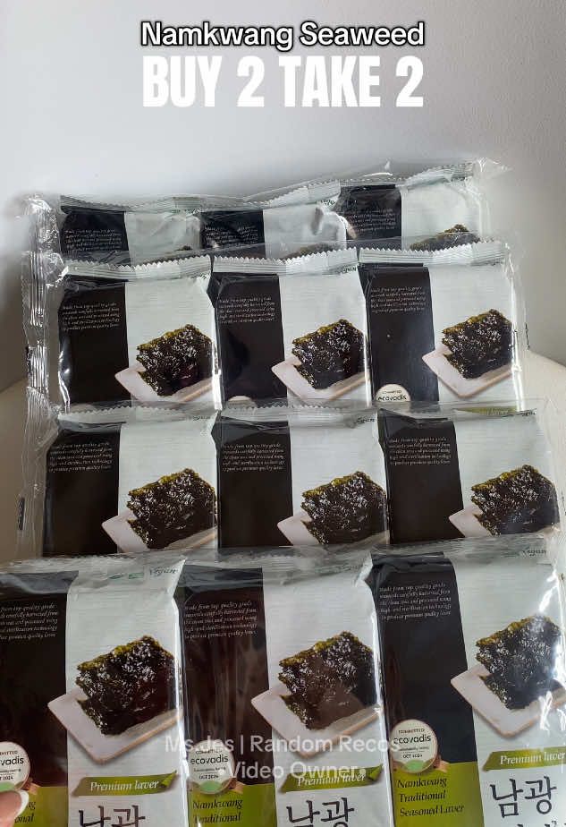 Grabe to parang 17 lang isa!  Nori Seaweed  Dried Seaweed Namkwang  Namkwang nori  Namkwang Seaweed Murang Nori Murang seaweed #nori #namkwang #seaweed #musthave #FoodTok 