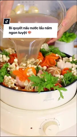 Không xương, không bột nêm, mà nước lẩu vẫn ngọt thơm 🍄#joyoungvietnam #enjoybeinghealthy #thuongthuctronven #noilaunuongdanang 