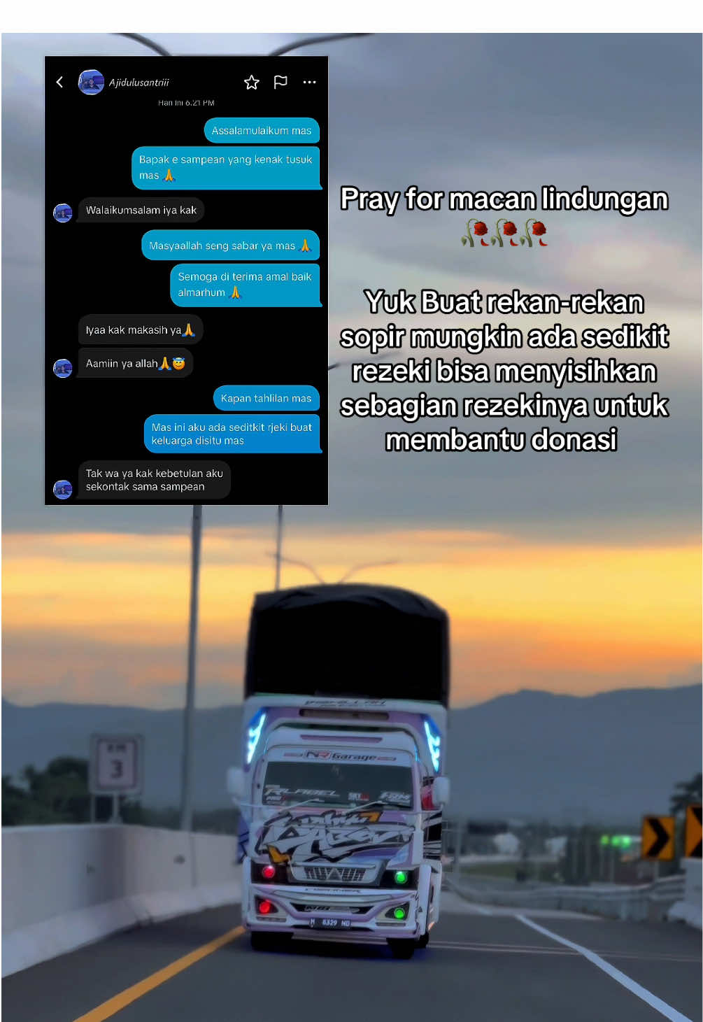 Sabar & tabah ya mas @𝘈𝘫𝘪𝘥𝘶𝘭𝘶𝘴𝘢𝘯𝘵𝘳𝘪𝘪𝘪 anak pertama Almarhum Alkodirin, korban penusukan di Macan Lindungan, Palembang, Untuk rekan