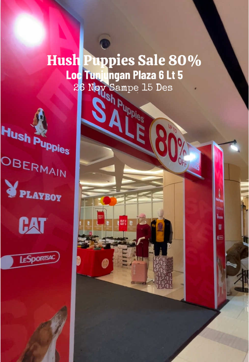 Lumayan 399k dpt 3 item bebas pilih , topi cuma 170k #hushpuppies #salehushpuppies #tunjunganplaza #tunjunganplazasurabaya #surabayatiktok 