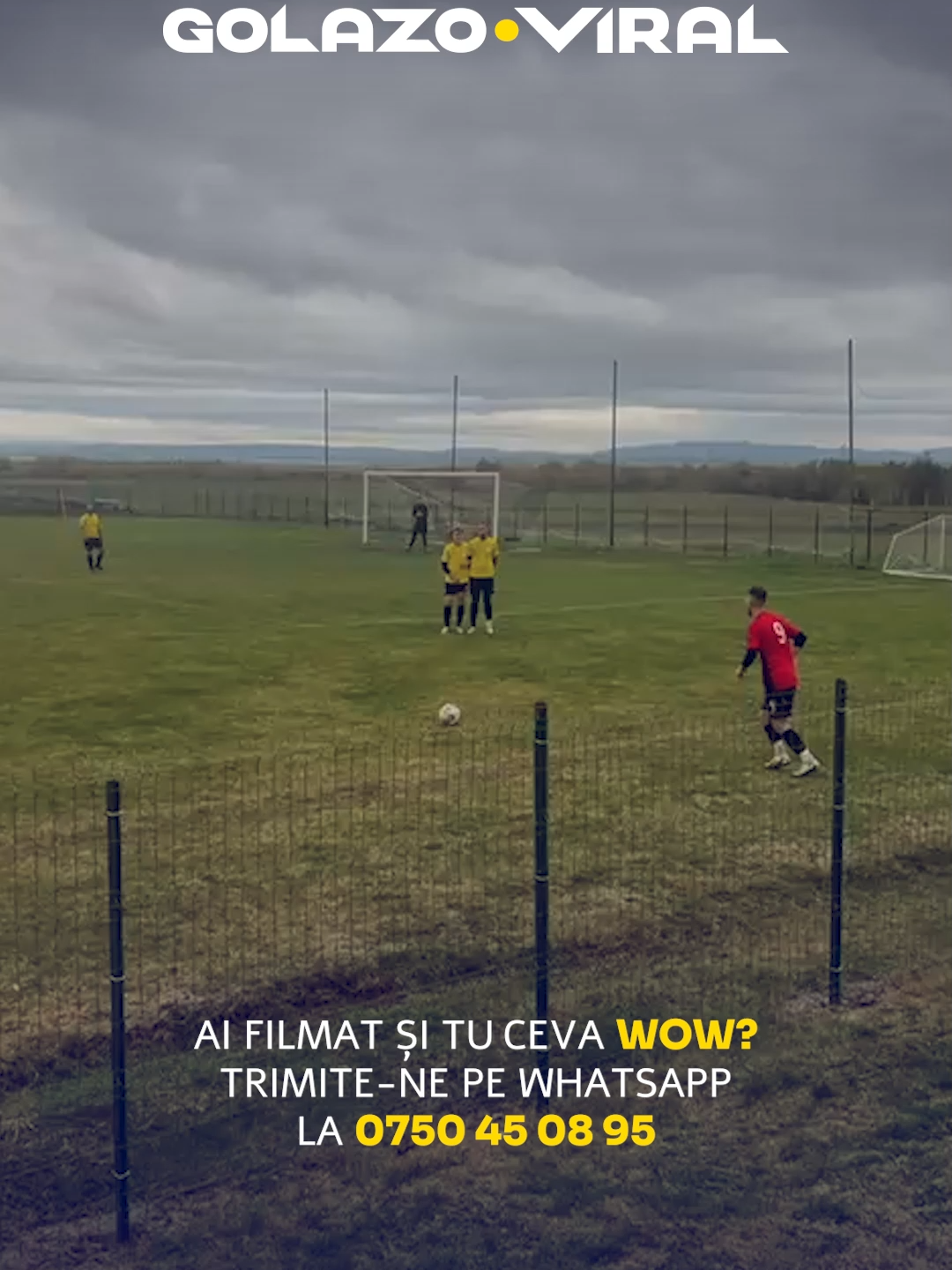 Supergol marcat în Liga a 5-a din Caraș-Severin. Autor: Narcis Casandra, în meciul AS Viitorul Vărădia - CSC Grădinari 7-0 ______ Ai prins o fază WOW? Goluri, ratări, scheme incendiare sau faze haioase – hai să le vadă toată lumea! Trimite-ne pe Whatsapp, la 0750 45 08 95, orice video spectaculos filmat de tine la vreun meci de fotbal amator sau chiar la o miuță cu prietenii pe sintetic. Și noi îl facem celebru! Fiecare gol contează pe GOLAZO.ro