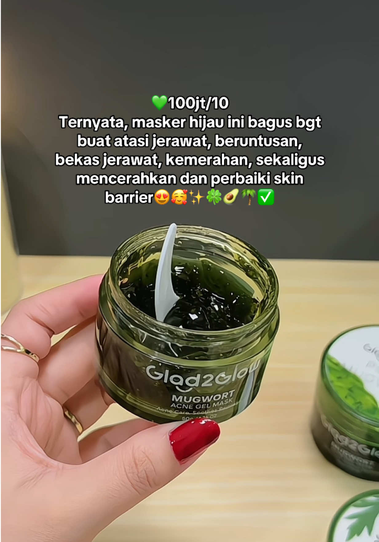 Sangat recommed, mana harga nya murah bgt😍🥰 #glad2glow #gelmask #maskerjerawat #maskerwajah #skincare 