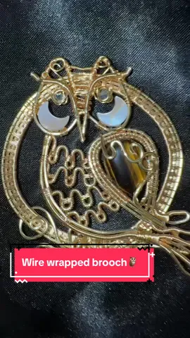 What do you think??? Do you like it? #wirewrappedjewelry #handmadejewelry #fyp #recommendations #owl 