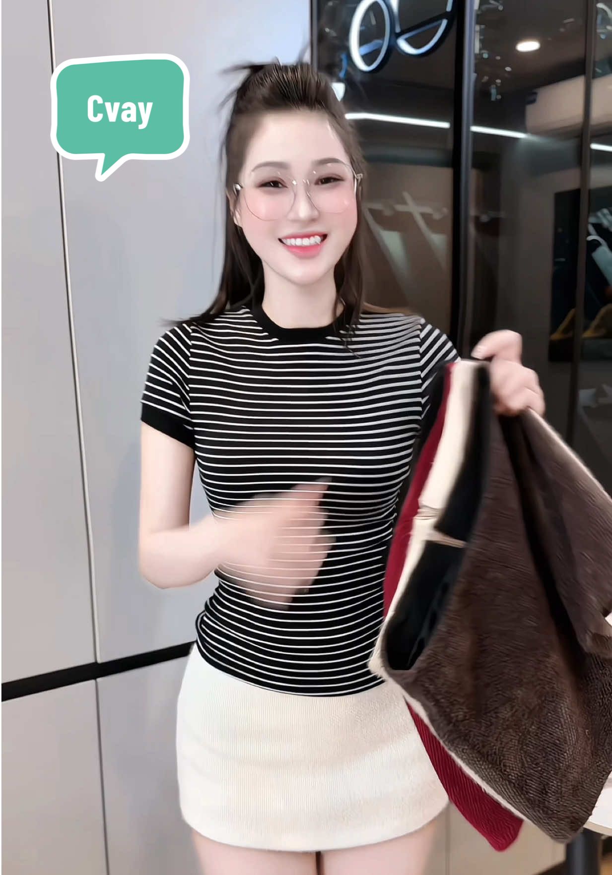 [CÓ KHOÁ KÉO PHÍA SAU] Chân váy nữ vải long tho #thoitrangnu #cvay #cvaydep #viral 