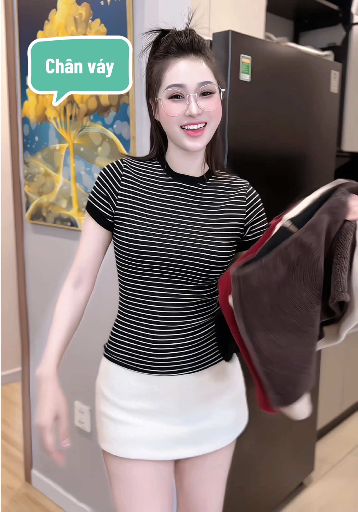 [CÓ KHOÁ KÉO PHÍA SAU] Chân váy nữ vải long tho #thoitrangnu #cvay #cvaydep #viral 