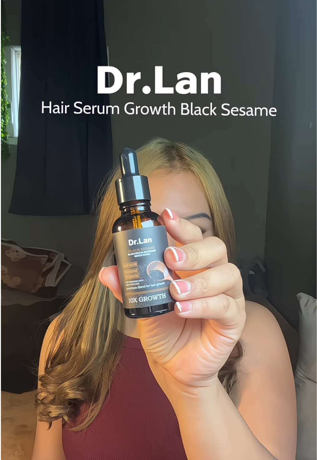 Hair Serum Growth Dr.Lan bantu atasi kerontokan rambut dan memperkuat akar rambut ✨ #hairserum #drlan #hairserumgrowth #hairoil #blacksesam 