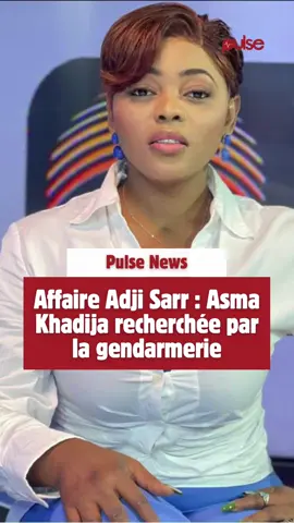 Nouveau rebondissement dans l’affaire « Sweet Beauty ». L’animatrice de Sentv, Asma Khadija, a annoncé sur sa page Facebook qu’ell a été convoquée par le Procureur suite à une publication qu’elle a faite ce week-end concernant l’affaire Adji Sarr. 🔹Amsa Khadija serait à l’étranger Les enquêteurs de la BR de Dakar ont débarqué dans les locaux de la Sen TV, mais n’y ont pas trouvé Asma qui serait à l’étranger. A signaler que c’est dans un contexte de confrontation ouverte avec les militants de Pastef, qu’elle a tenu ses propos sur Ousmane Sonko, ripostant.  Lire plus sur Pulse.sn #Pulsenewsreels #SinformerSurTikTok 