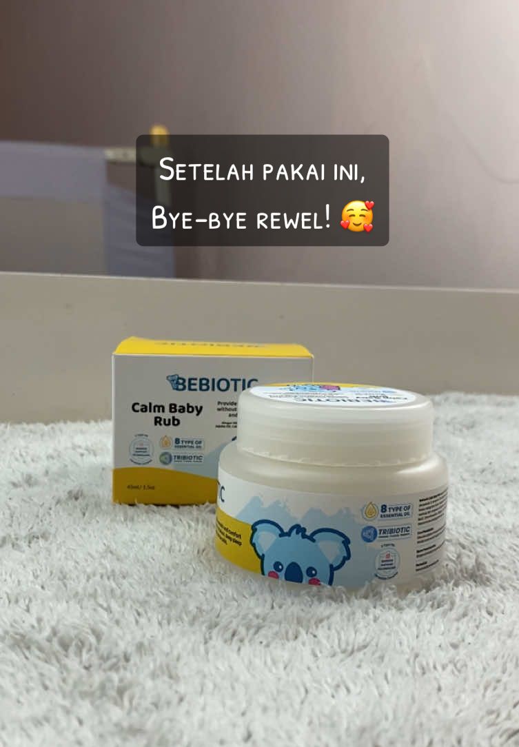 Rahasianya cuma sering aku pakein Calm Baby Rub 🍃 Bener2 bantu bikin badan bayi hangat dan nyaman 🥰 Hangatnya juga pas untuk bayi. #calming #calmingbabycream #calmingbaby #bebiotic #calmbabyrub 