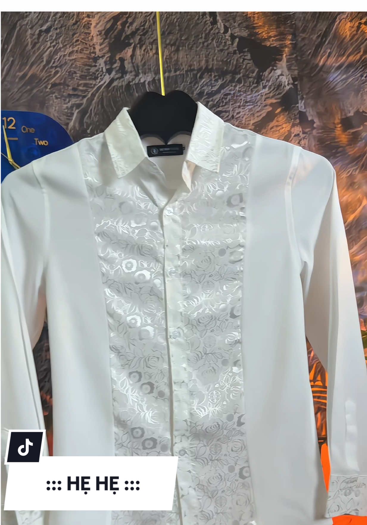 Áo Sơ Mi Phối Hoa Hồng DOTAMSTORE - Sơ Mi Nam Công Sở Vải Lụa Chống Nhăn Dáng Slimfit #aosomi #aosomihoatiet #moingaymotoutfit 