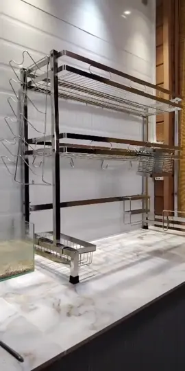 Giá Để Bát Northmarch inox 4 chân trụ siêu xịn, chịu lực đến 80 kí! Sắm ngay kệ 2 tầng đa năng này!