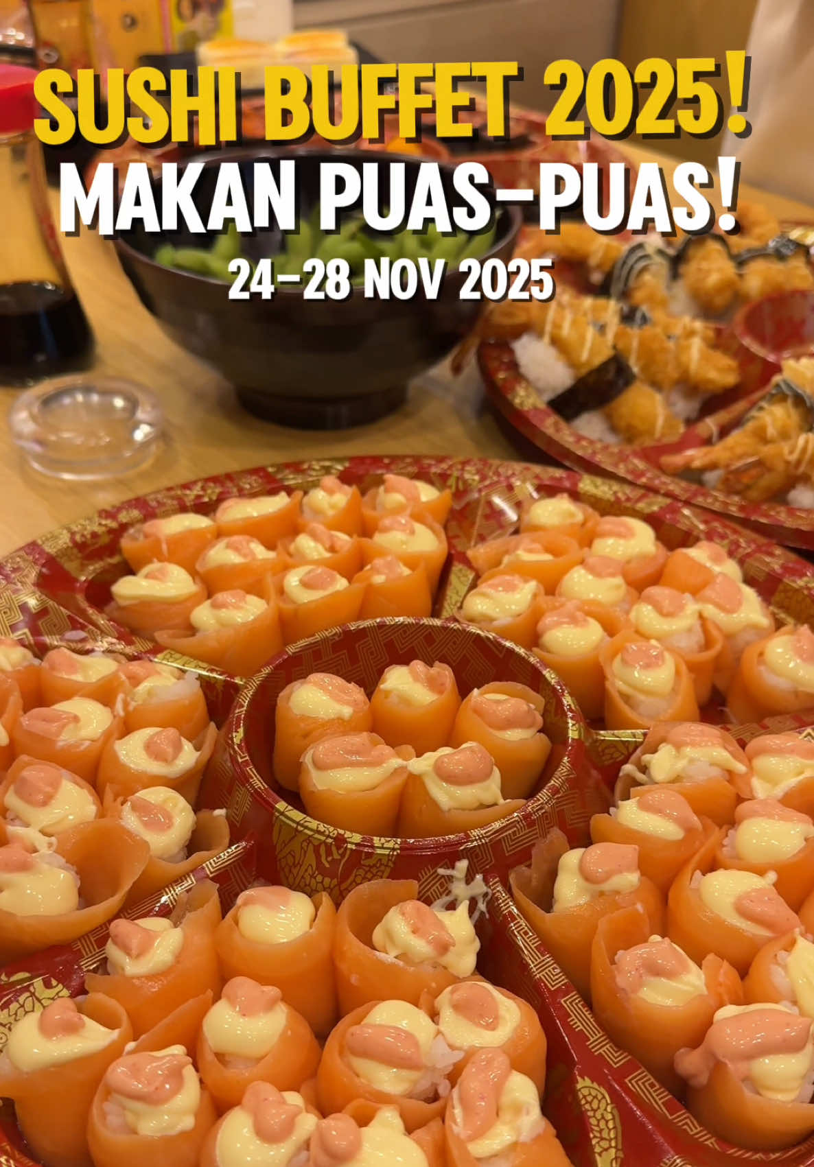 Tok rugi bawok keksha g Sushi Buffet All You Can Eat ni. We make our money spend worth it! Pakat g lah tinggal dua hari jah lagi! #foodies #kelantanfoodies #jjcmkelantan #jjcmkotabharu