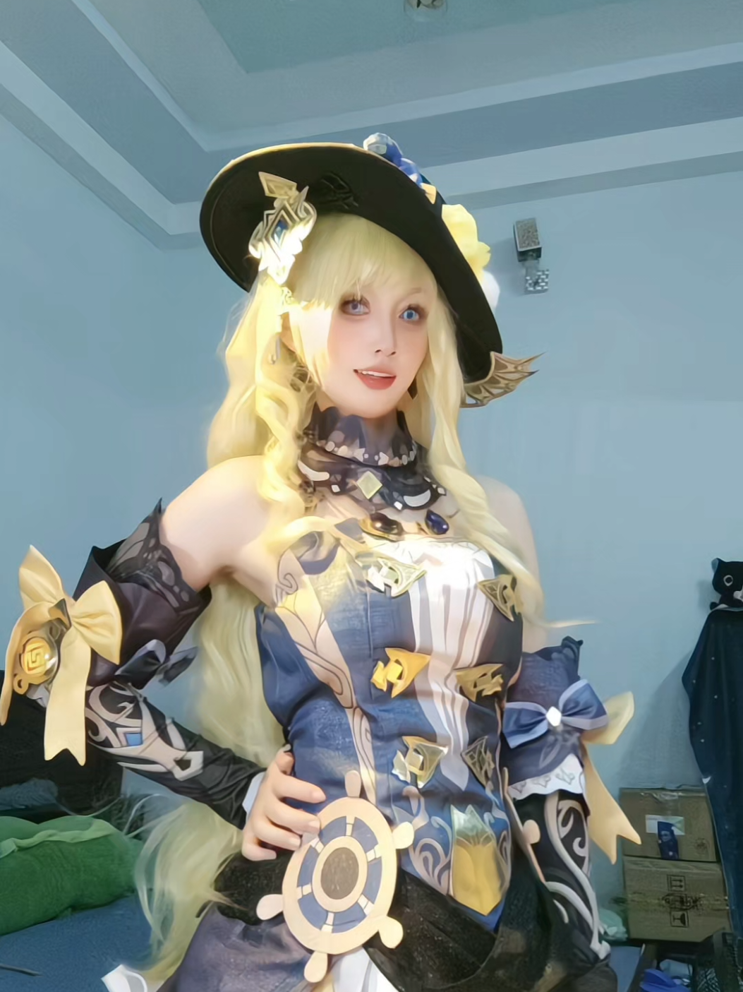 hẹn hò nhưng không yêu, nhảy lại tới khi có bài nào hay mới 🗿 #cosplay #navia #naviagenshinimpact #sumochi 