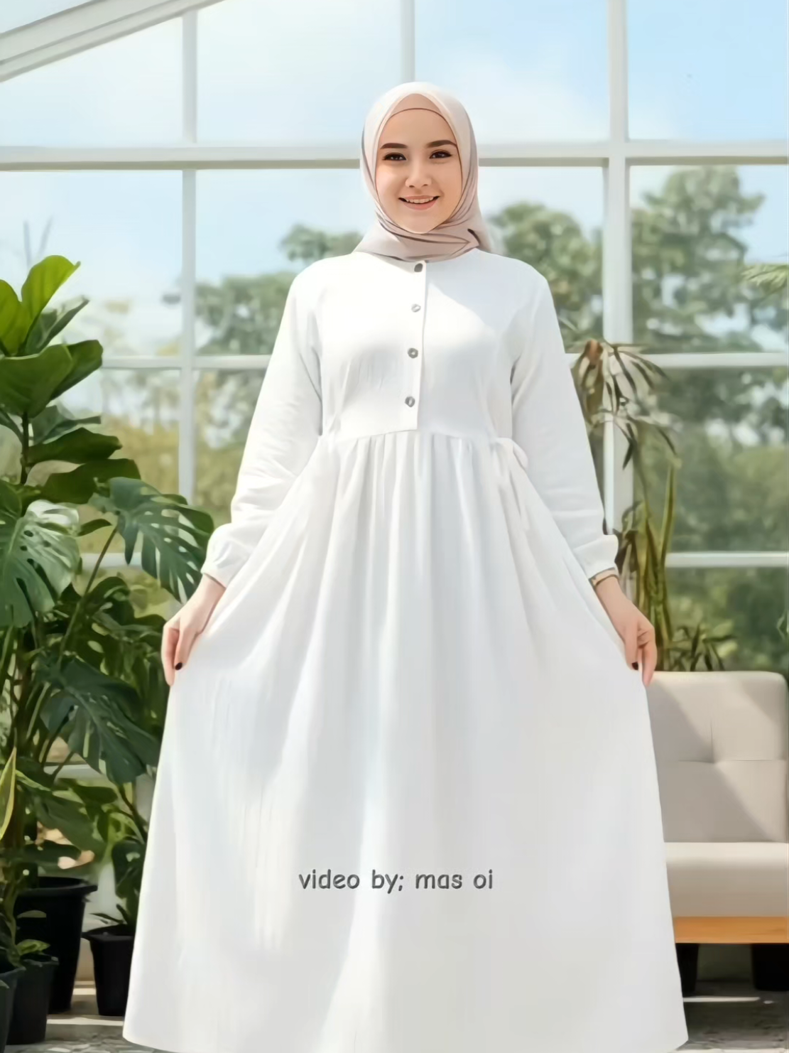 sherila Gamis polo linen premium import, gamis polos bahan nyaman adem. #gamis #gamiswanita #gamispololinen #fashionwanita #outfitmuslimah 