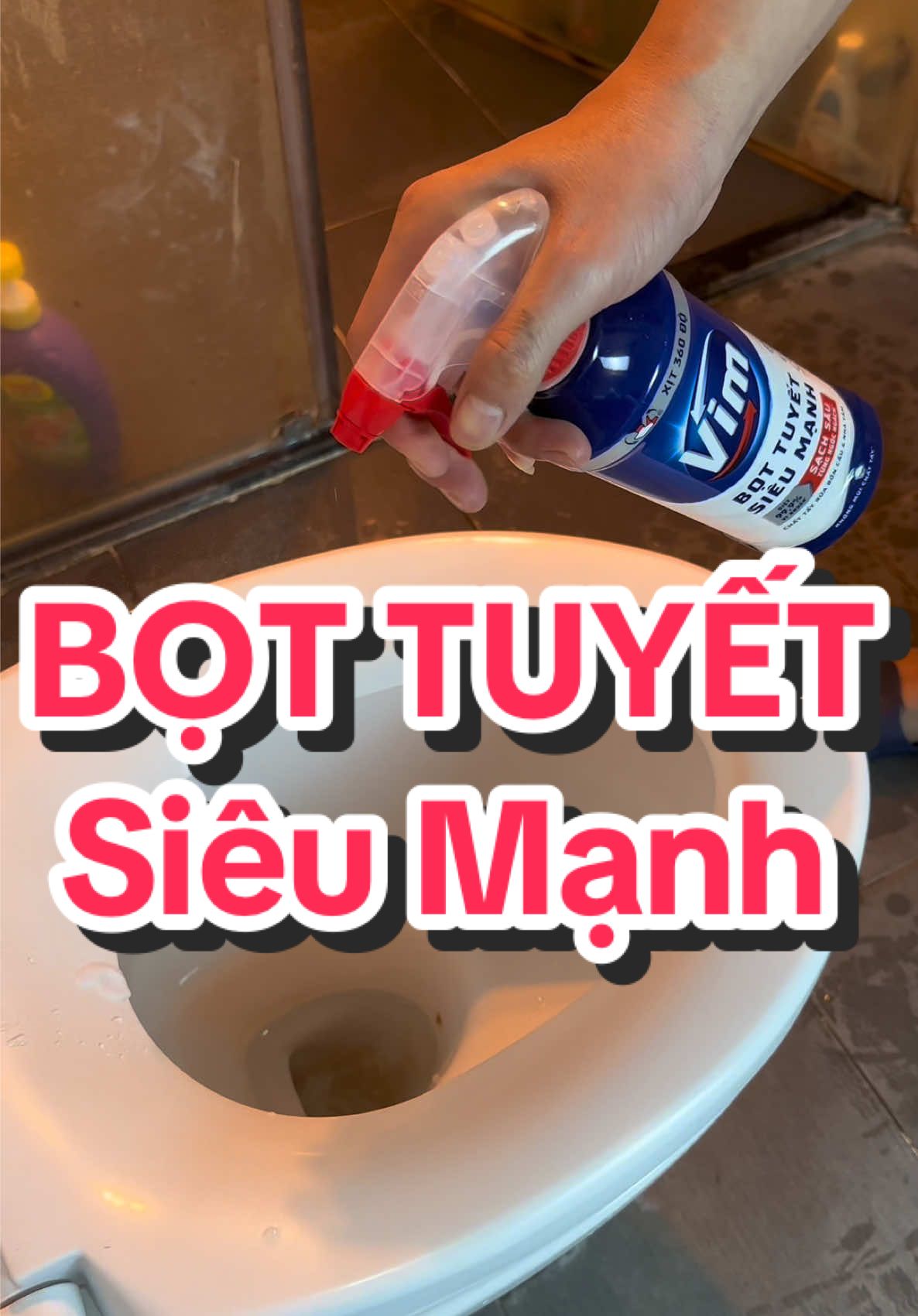 Vim bọt tuyết siêu mạnh đánh bay mọi ngóc ngách #junoi #hoptaccungunilever #CleanTok #LifeHack #cleaninghack 