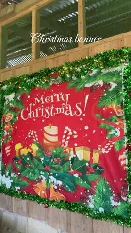 Adding spark on celebrating Christmas! #christmasbanner #merrychristmasbanner #christmasdecorations #banner #HolidayDrive 